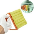 thumbnail image 4 of Window 7 Finger Dusting Cleaner Tool Hand-Held Window Shutters Mini Duster Brush Blind Dust Cleaner Shades (Yellow), 4 of 8