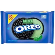 OREO Mint Creme Chocolate Sandwich Cookies, Family Size, 18.71 oz