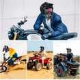 thumbnail image 2 of Youth Kids Motocross Helmet Motorcycle Dirt Bike Off-Road Mountain Bike BMX MX ATV Helmet with(Gloves Goggles Mask) 4Pcs Set - DOT Approved(Blue,S), 2 of 13