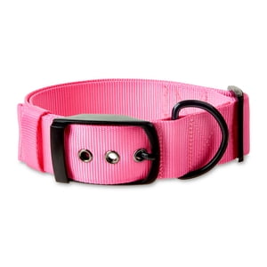 Vibrant Life Diagonal Stripe Reflective Collar, Large, Pink