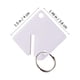 thumbnail image 2 of EXHUMKY 60Ud Etiquetas De Llaves Acrílicas Para Identificación Con Anillo Resistente Para Hogar Hotel Y Equipaje, 2 of 8