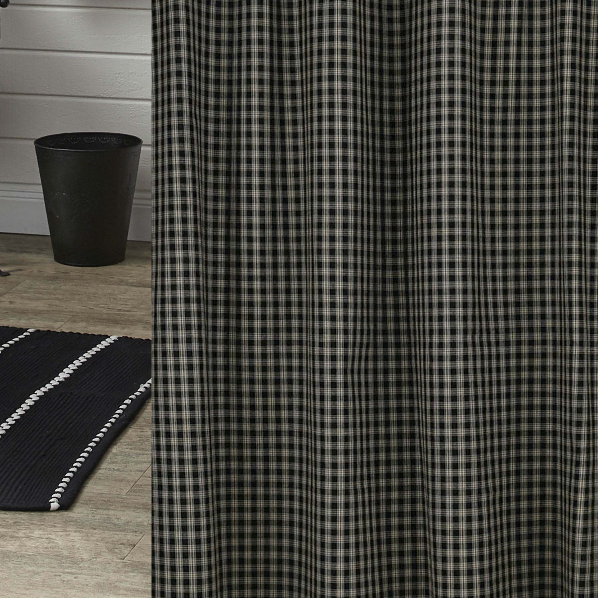 Park Designs Black Sturbridge Shower Curtain