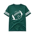 thumbnail image 3 of SJLDQY Girls T-Shirts Football Graphic Tees for Girls Short Sleeve Crewneck T Shirts Casual Soft Summer Tops, 3 of 3