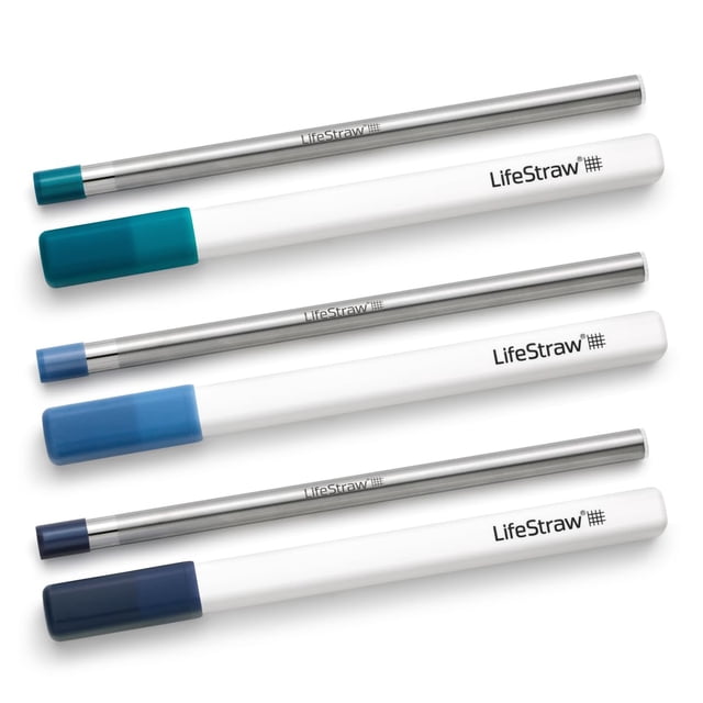 Pajilla filtrante para agua LifeStraw Sip, paquete de 3