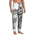 thumbnail image 4 of Xecao Skeleton Book Lover Print Active Tech Joggers for Men, Mens Sweatpants Lounge Pants with Pockets-3X-Large, 4 of 5