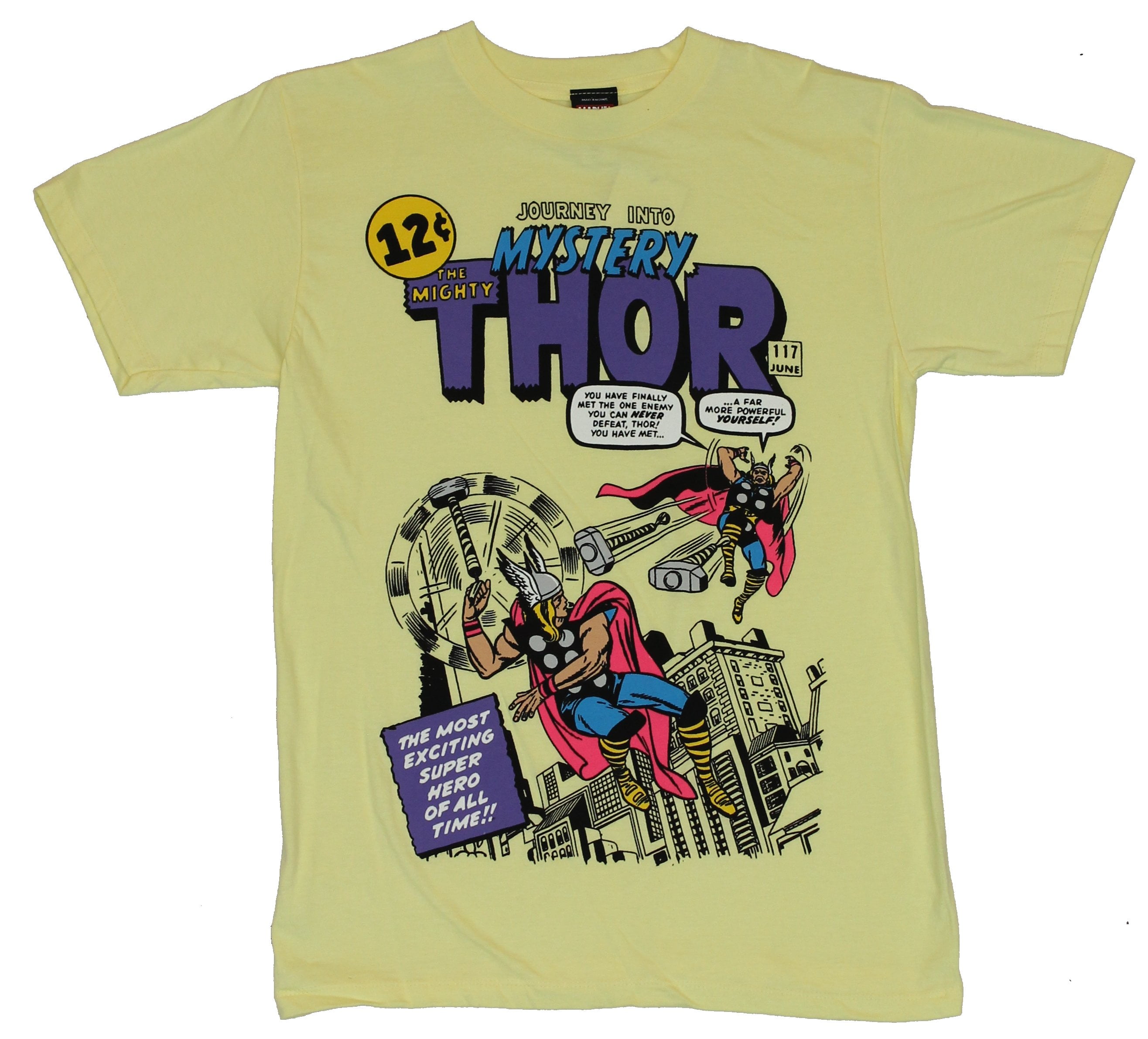 Marvel Men's The Mighty Thor Powerful Comic Design T-Shirt