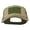 Brown Beige, variant on Subdued American Flag Patched Big Size Washed Mesh Cap - Kelly Gold XL-3XL
