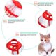 thumbnail image 5 of Collar para Gato, Cono Protector Ajustable, Collar Transparente Antimordeduras para Cachorros y Gatitos, Rojo. JM, 5 of 5