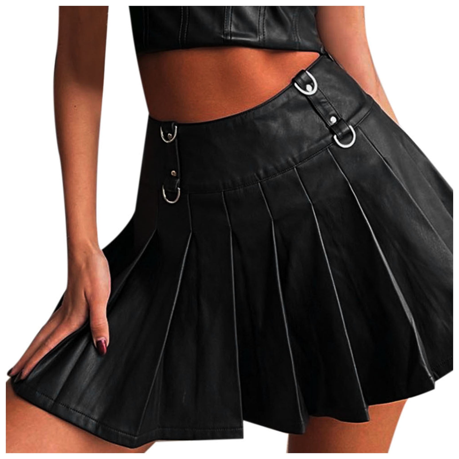 HSMQHJWE Tennis Skort With Pockets Plus Size Leather Skirt Women Floral  Print Elastic Waist Band Midi Skirt Double Layer Puffy Princess Skirt  Ruched Skirt Leggings Plus Size 