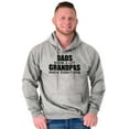 thumbnail image 4 of Dad Knows A lot Grandpa Everything Men's Big & Tall Graphic Hoodie Brisco Brands 4X, 4 of 5
