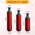 thumbnail image 2 of Aukfa Metal Tall Floor Vases for Decoration, Large Floor Vase Set of 3,Droplet Shaped,28.34"/24.4"/20.4"H,Red, 2 of 7