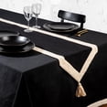 thumbnail image 2 of Chemin de table Thyme & Table, noir et doré, 2 of 5