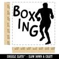 thumbnail image 2 of Boxer Boxing Fun Text Square Rubber Stamp Stamping Scrapbooking Crafting - Medium 1.75in, 2 of 7