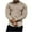 Khaki, variant on Aofany Mens Cotton Crew Neck Long Sleeve Pullover Shirts Casual Lightweight Fitted Basic T-Shirt Sports Running Tops