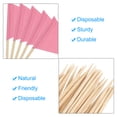 thumbnail image 4 of 100 Pcs Flag Toothpicks Cake Toppers Cheese Markers Party Decor Colored Pink, 4 of 8
