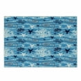 thumbnail image 1 of Seashells Cutting Board, Nautical Underwater Universe Design of All Creatures Scallop Motif Illustration, Decorative Tempered Glass Cutting and Serving Board, Small Size, Blue White, by Ambesonne, 1 of 1