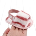 thumbnail image 4 of SYNPOS Baby Girl Shoes, Warm Plush Sandals, Open Toe, Stripe Pink, 0-6 Months, 4 of 10