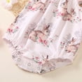 thumbnail image 4 of Kaprioy My First Easter Baby Girl Outfit Girls Clothes Bunny Print Romper Set Infant Girls Bodysuit Easter Bow Knot Headbands Outfits Newborn Cute Suit, 4 of 7