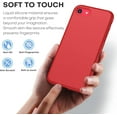 thumbnail image 6 of ImpactStrong iPhone SE 2020 Case/iPhone 7 / iPhone 8 Case, Silicone Heavy Duty Liquid Gel Shockproof Case with Soft Microfiber Cloth Cushion for iPhone 7/8 and iPhone SE 2020 (2nd Generation) - Red, 6 of 7