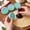 A-Blue, variant on Wooden Cookie Stamp Christmas Reindeer Pattern 0.8" Mini Dough Press for Baking