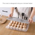 thumbnail image 4 of Automatic Egg Rolling Box Multifunctional Storage Box safe Breathable Egg Rack Holder Plastic Food Container, 4 of 8