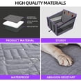 thumbnail image 5 of Large Dog Car Seat,Back Seat Extender for Dogs,Waterproof Medium Dog Seat Cover for Backseat, Pet Bed for Car Hammock(Grey-L), 5 of 12