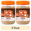 (2 pack) PBfit Peanut Butter Powder Chocolate Flavor, Cocoa Roasted Peanut Powder, 8 oz