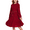 Long Sleeve Wine Red, variant on Oudiya Tween Girls Spring Dress Casual Ruffle Sleeve with Belt A Line Formal Elegant Party Dresses for Kids 5-16Y