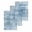 Mist Blue, variant on Grey Coastal Kitchen Dish Towels for Drying Dishes Set of 2, Summer Ocean Sea Ombre Starfish Corals Waffle Weave Microfiber Hand Tea Bathroom Towels Quick Dry & Absorbent Towel 15.7x23.6