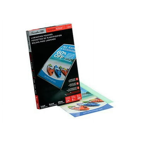 Swingline laminate pouch 100pk 5mil legal size