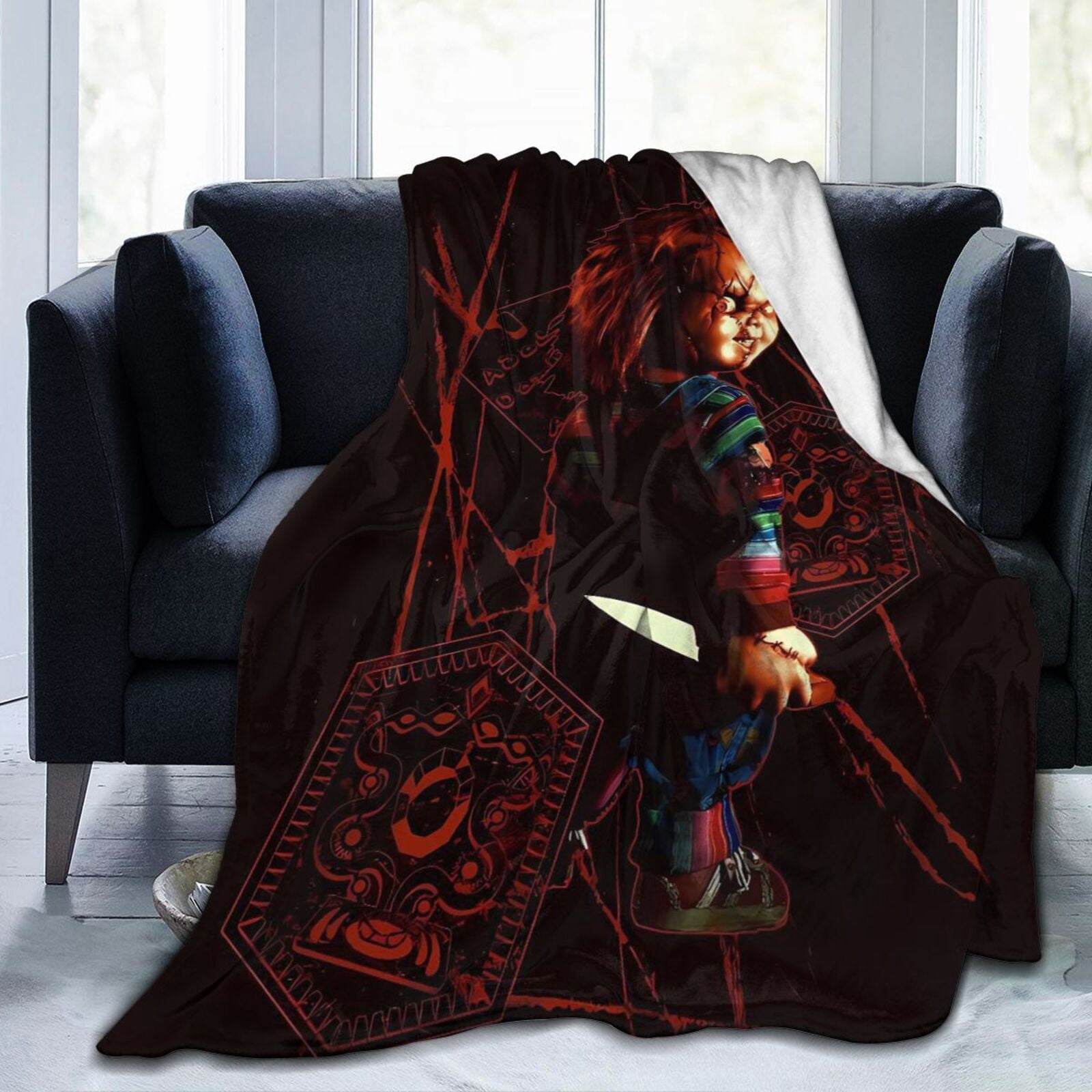 Coperta Tema Horror Coperta Con Cappuccio Per Halloween - Mantello Soffice 210x170 Cm Per Decorazione E Comfort Mantello Soffice Festa - 11