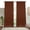 Brown, variant on HEIRLOOM COMFORT White Solid Panel Curtains, 63 Inches Long, Set of 2, 100% Cotton, Light Filtering for Privacy, Classic Farmhouse Elegance, Ideal for Bedroom, Living Room, 54" W x 63" L