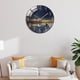 thumbnail image 4 of Reloj de pared de estar Habitación de Reloj sin Reflexión del paisaje marino Zulema Reloj de pared, 4 of 8