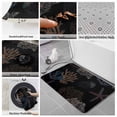 thumbnail image 6 of Black Coral Coastal Bath Mat 3 Piece Bathroom Rug Set, Nautical Starfish Summer Beach Non Slip Bath Rug Contour Mat and Toilet Lid Cover, Absorbent Shower Mats Soft Bath Rugs and Mats Sets, 6 of 8