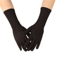 thumbnail image 2 of dgysar Women's Long Formal Gloves, Elegant Opera Length Gloves for Wedding, Church, Tea Party, or Vintage Photoshoot. Black, 2 of 3