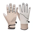 thumbnail image 3 of Guantes de Invierno para Mujer, Guantes de Esquí para Nieve, Pantalla Táctil, Impermeables, Cómodos Guantes de Ciclismo Al Aire Libre, Cálida Beige Negro DYNWAVEMX Guantes de invierno, 3 of 8