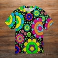 thumbnail image 6 of T Shirt For Men Flower Power Vintage 60s 70s Hippie Print Vintage Short Sleeve Casual Tshirt Hot Ori, 6 of 7