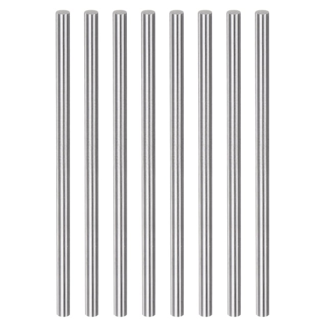 Unique Bargains 8 Packs 4.4mm x 100mm Haute Vitesse Acier (HSS) Rond Tige Bar DIY Outil de Stock