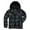 Charcoal, variant on Victory Outfitters' Boy's Quilted Lined Hooded Sweater Fleece Jacket - Red - S