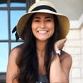 thumbnail image 3 of Women Foldable Wide Brim Beach Sun Hat UV Protection Lightweight Outdoor Travel Summer Hat, 3 of 5