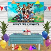 kingdom hearts Birthday Banner Personalized Party Backdrop Decoration 60 x 44 Inches