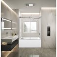 thumbnail image 2 of Kingston Brass KVTAM6032R218 60-Inch Acrylic Rectangular 3-Wall Alcove Tub Combo with Tub Door (Right Hand Drain) in White/Brushed Nickel, 2 of 9
