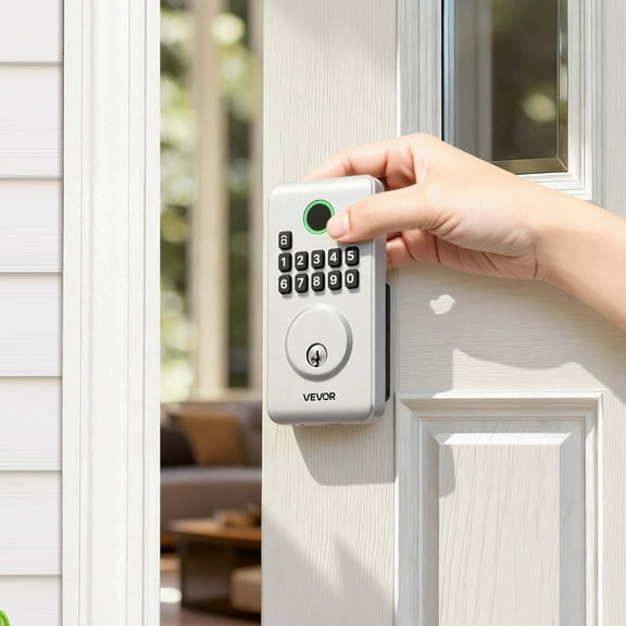VEVOR Keyless Entry Door Lock, Electronic Deadbolt with Customizable User Codes, Pioneering Easy-Grip Design, Keyed Entry, Auto Lock, Anti-Peeking Password, Backlit Keypad, for Home, Apartment