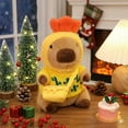thumbnail image 3 of Capybara Plush with 9 Pcs Clothes & Accessories, 10.2 in Cute Capybara Stuffed Animal Plush Toys, Dress up Cute Plushies for Girls/Boys, 3 of 7