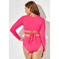 thumbnail image 6 of Swimsuits for All O-Ring Long Sleeve Bikini Set, 6 of 6