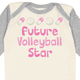thumbnail image 4 of Inktastic Future Volleyball Star Girls Girls Long Sleeve Baby Bodysuit, 4 of 5