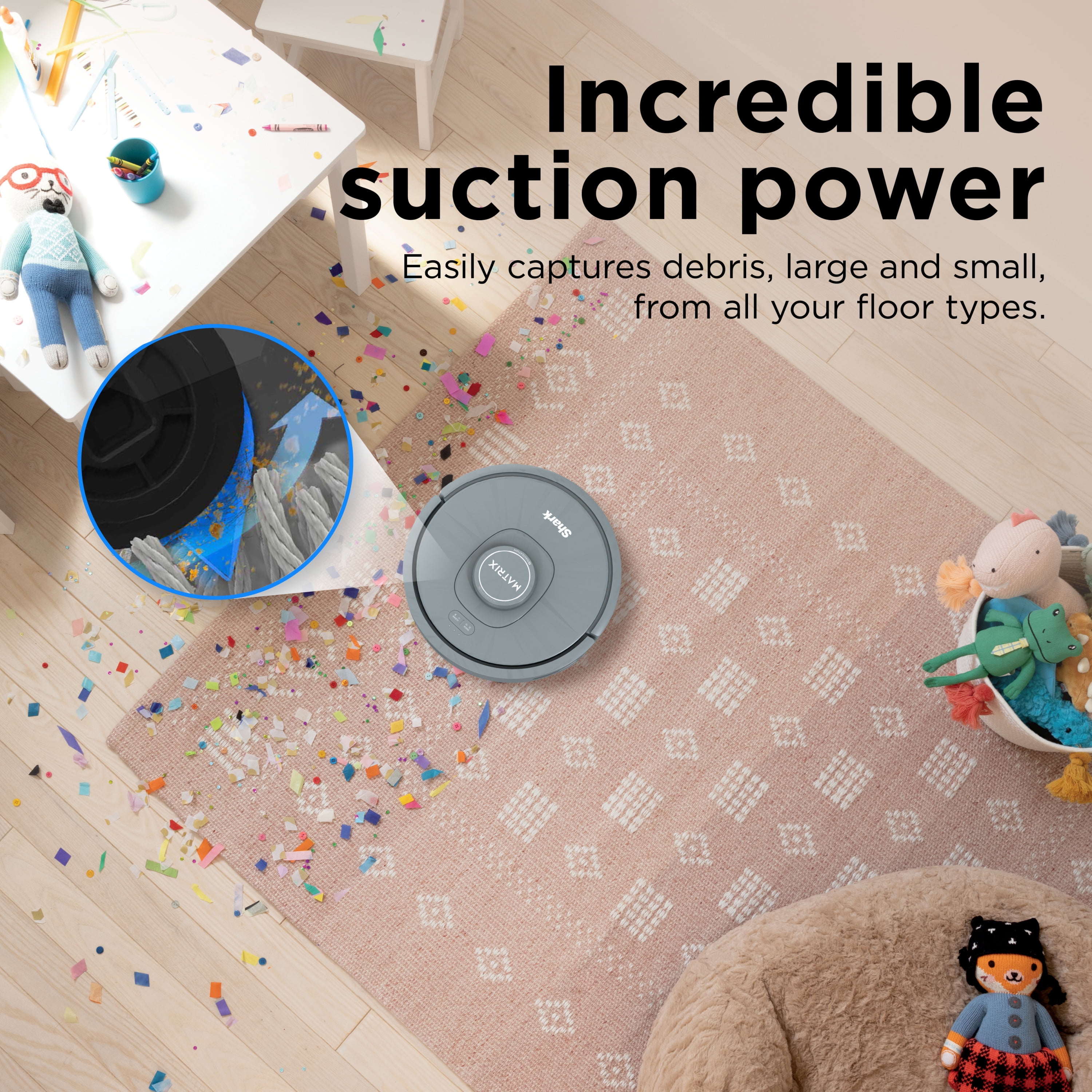 Shark Matrix Robot Vacuum, Self-Emptying 60-Day Base, Pet Friendly, Matrix Clean, RV2300AE