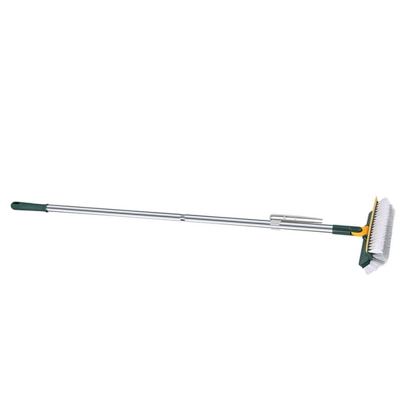NICEXMAS Green Multipurpose Floor Scrubber Brush with Handle for Bathroom, Carpet, and Home Cleaning