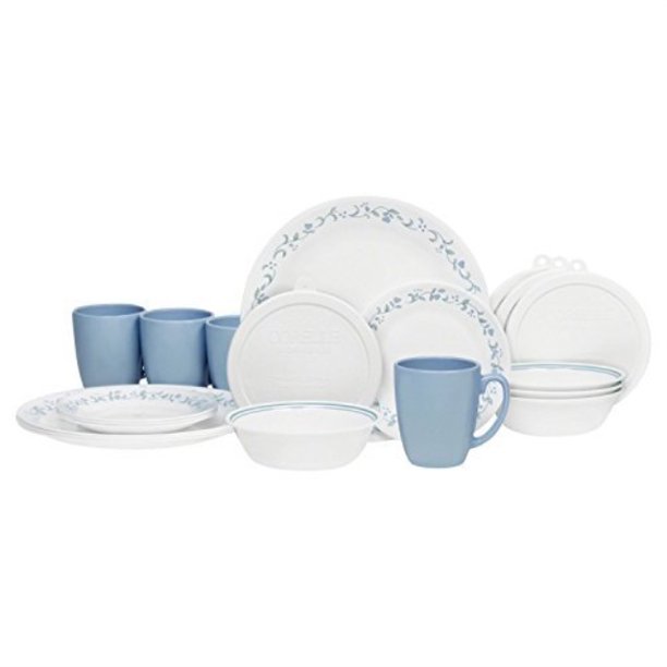 Corelle Livingware 32 Piece Country Cottage Dinnerware Set Service For 8 By Corelle Coordinates Walmart Com Walmart Com