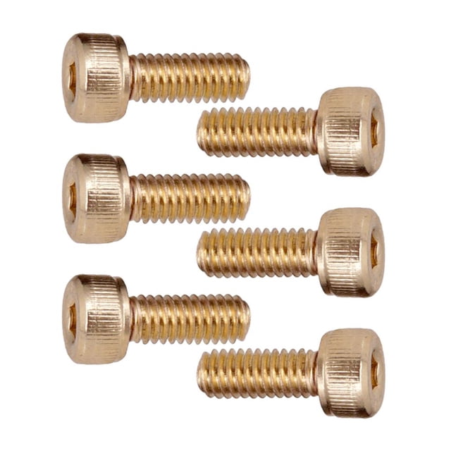Tornillo hexagonal de sillín de puente de trémolo dorado perfke Tornillos de silla de montar de la guitarra eléctrica